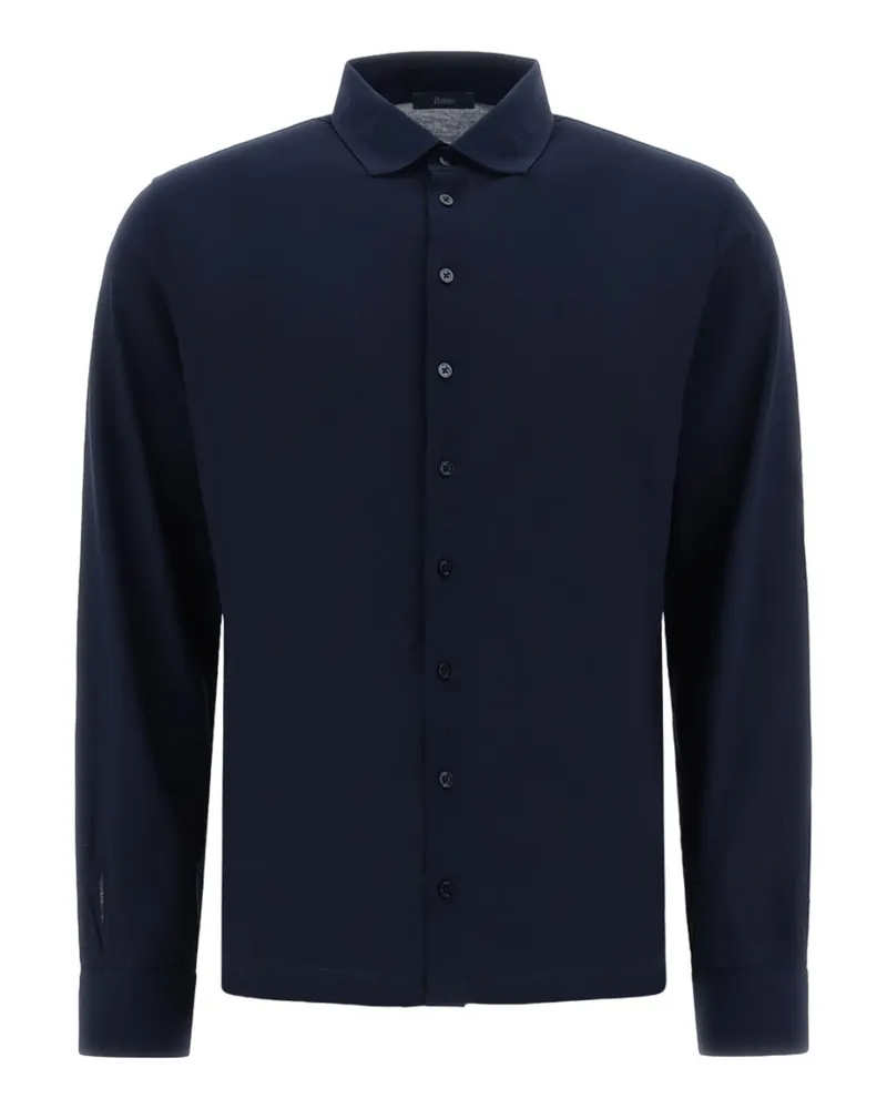 Herno Hemden blau Blue