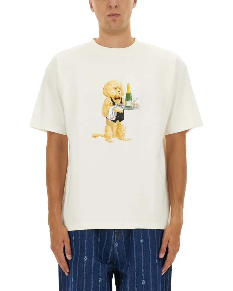 Drôle de Monsieur Pudel" T -Shirt White