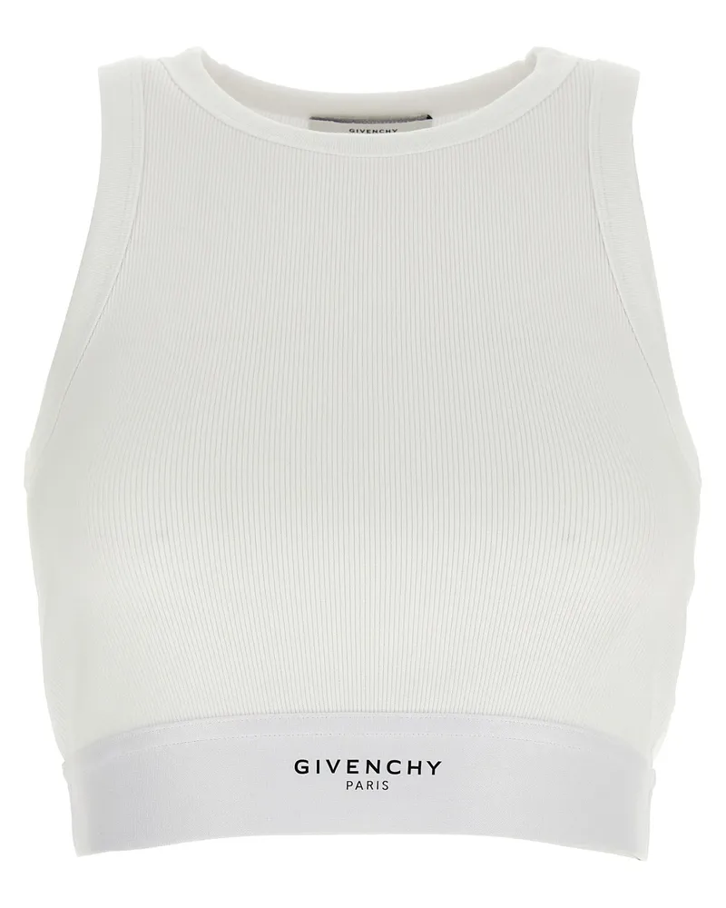 Givenchy Crop Tank Top White