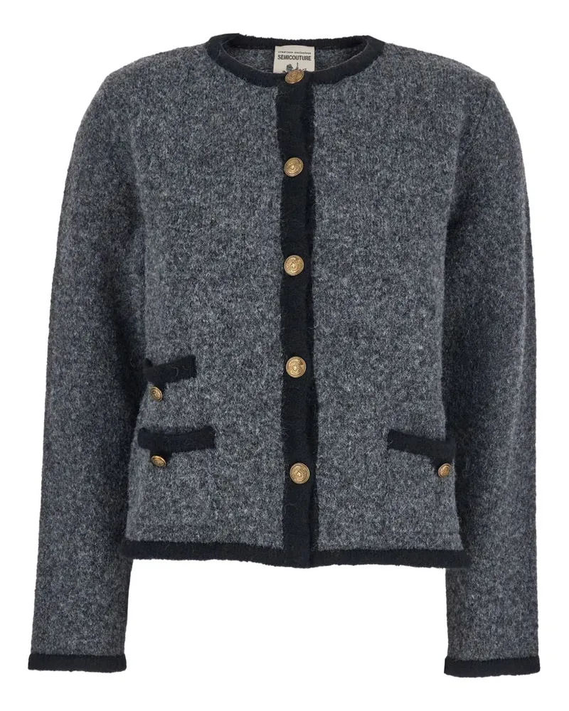 Semicouture Jacke aus Dulcinea-Wollmischung Grey