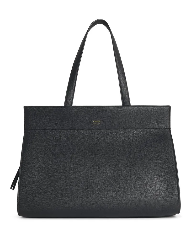 KHAITE Crosby' Black Lear Tasche Black