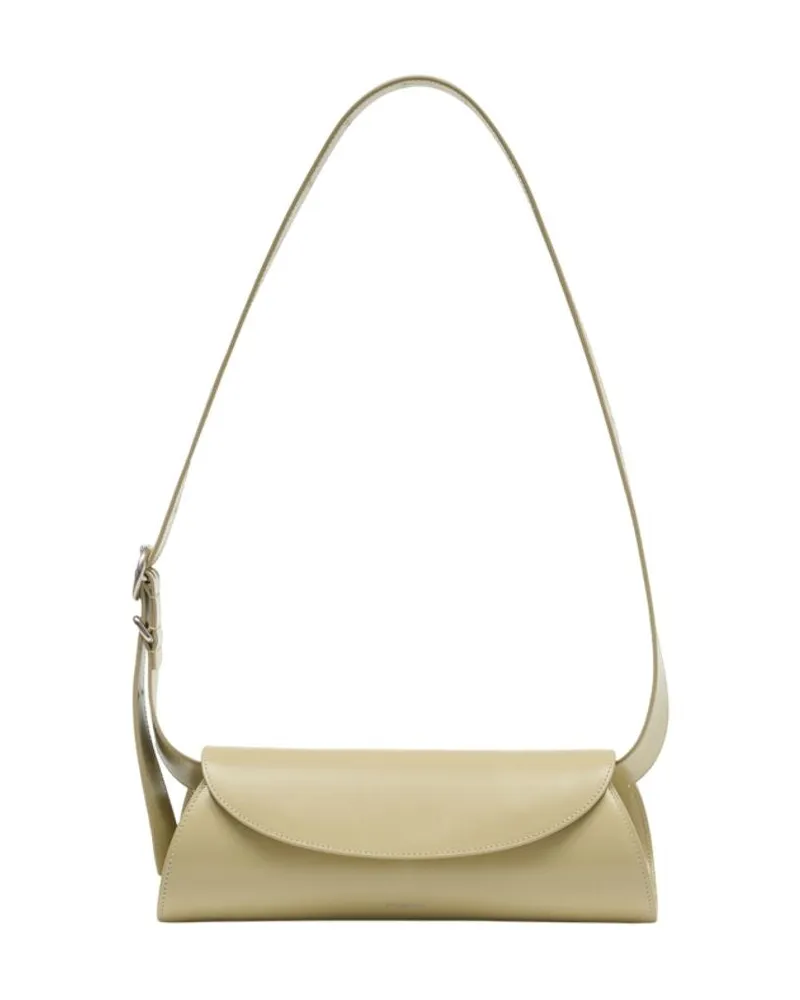 Jil Sander Cannolo Kleine Geldbörse  Leder Beige Beige