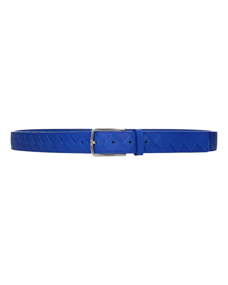 Bottega Veneta Herrens Gürtel Blau/Kobaltleder -