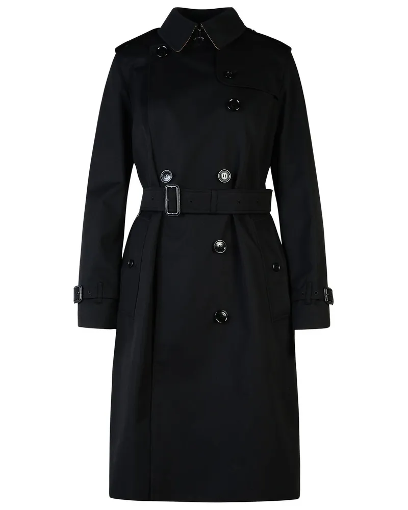 Burberry Kensington' schwarzer Polyester -Grabenschicht Black
