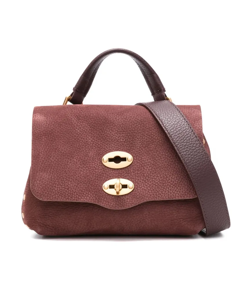 Zanellato Postina Jones Baby Wildleder Lederhandtasche Red
