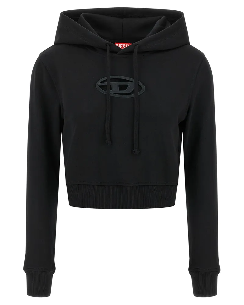 Diesel F Slimmy Hood OD' Hoodie Black