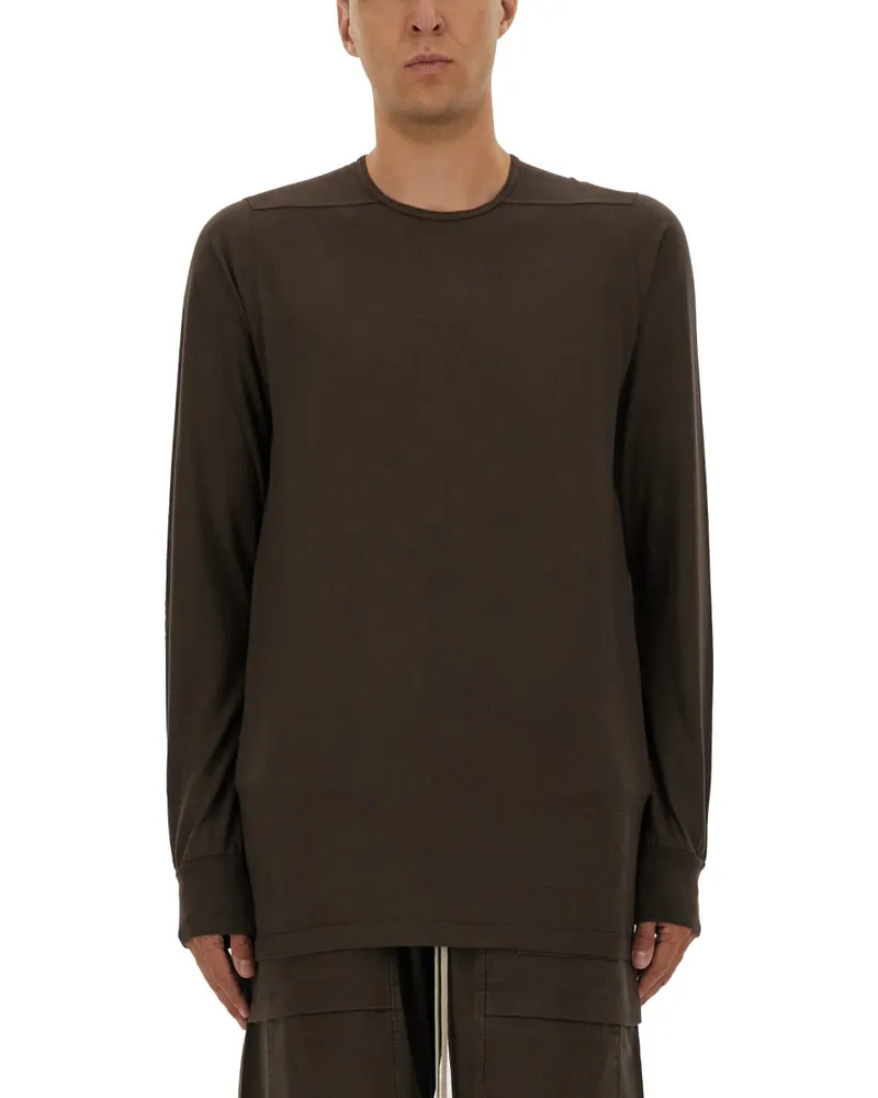 DRKSHDW by Rick Owens Langarm T -Shirt Brown