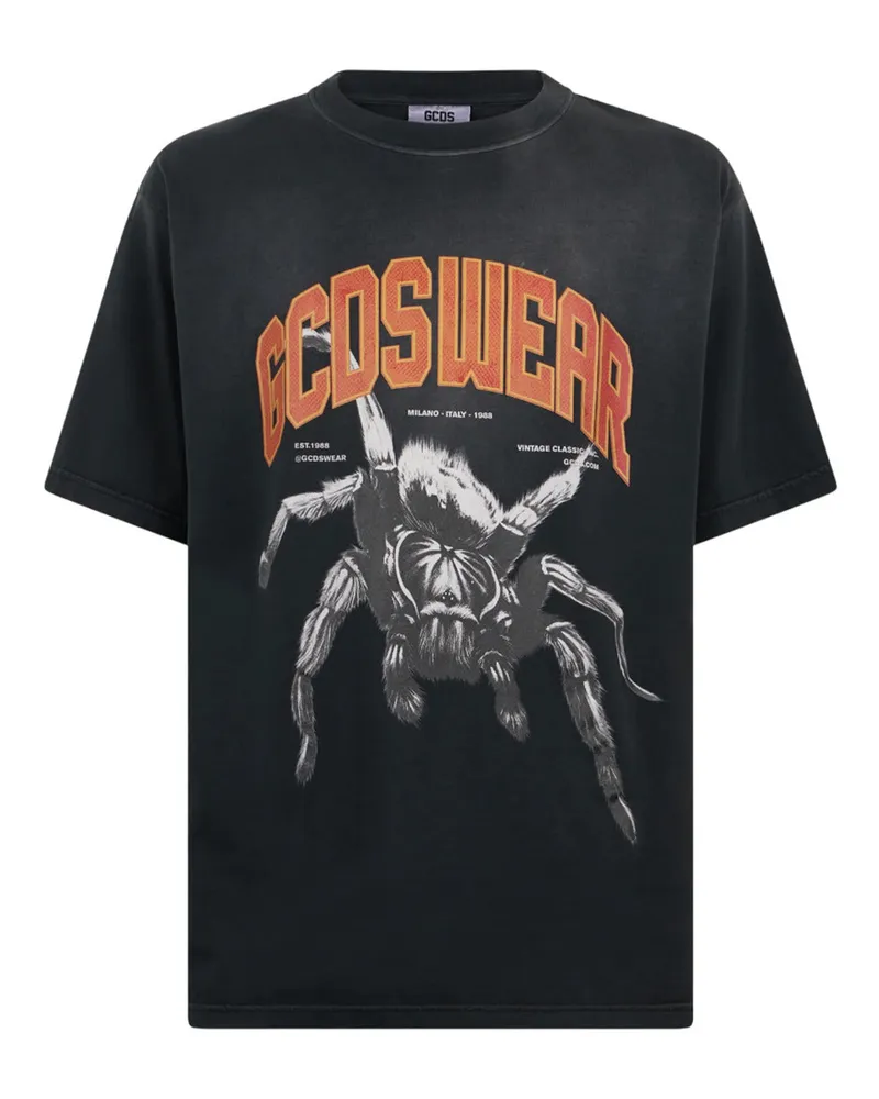 GCDS GCD schwören übergroße T -Shirt mit Spinne 99