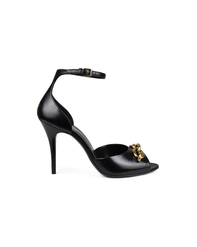 Saint Laurent Sandals Le Maillon Black