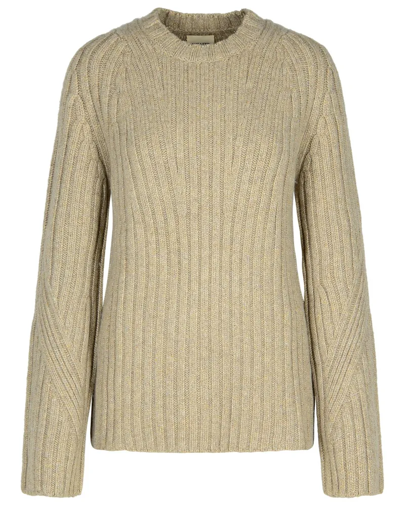 KHAITE Calvin' Beige Cashmere Pullover Beige