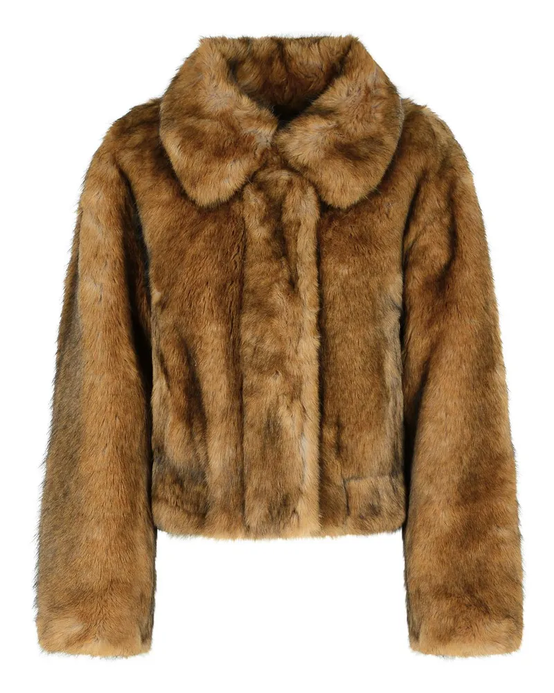 STAND Lena' brauner Kunstpelzjacke Brown