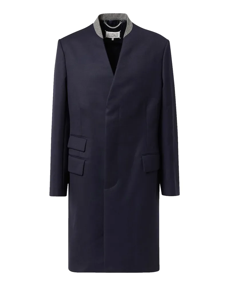 Maison Margiela Wollmantel Blue