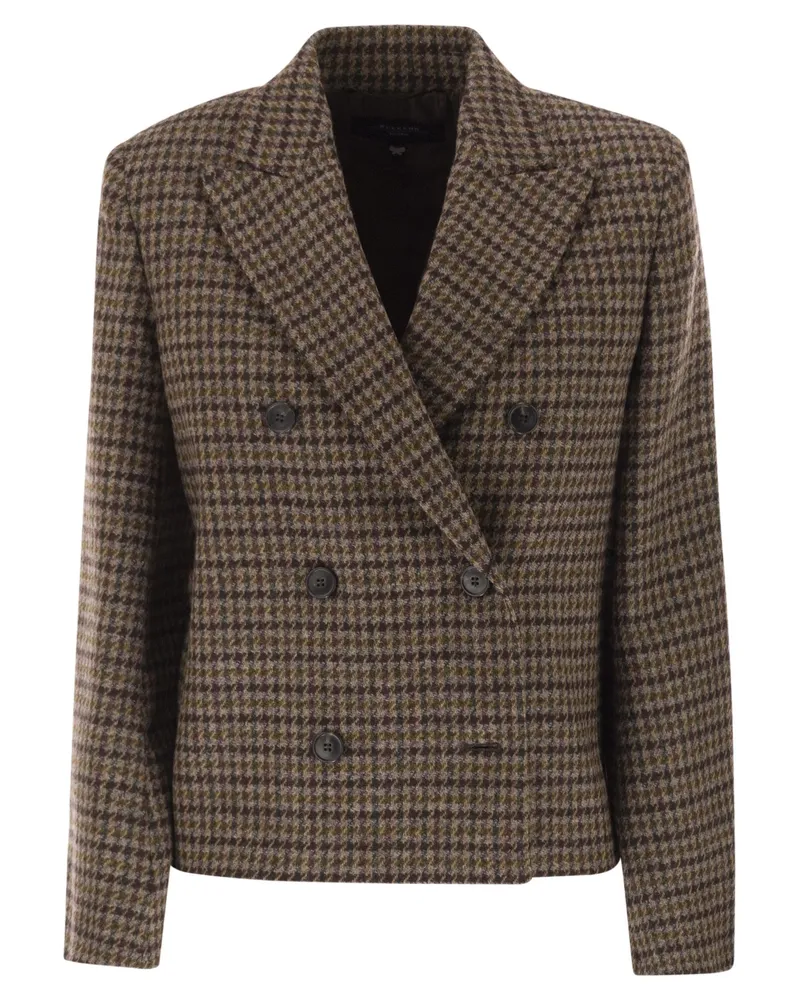 Weekend Max Mara Gerusia Kurzblazer aus Wollmischung Brown