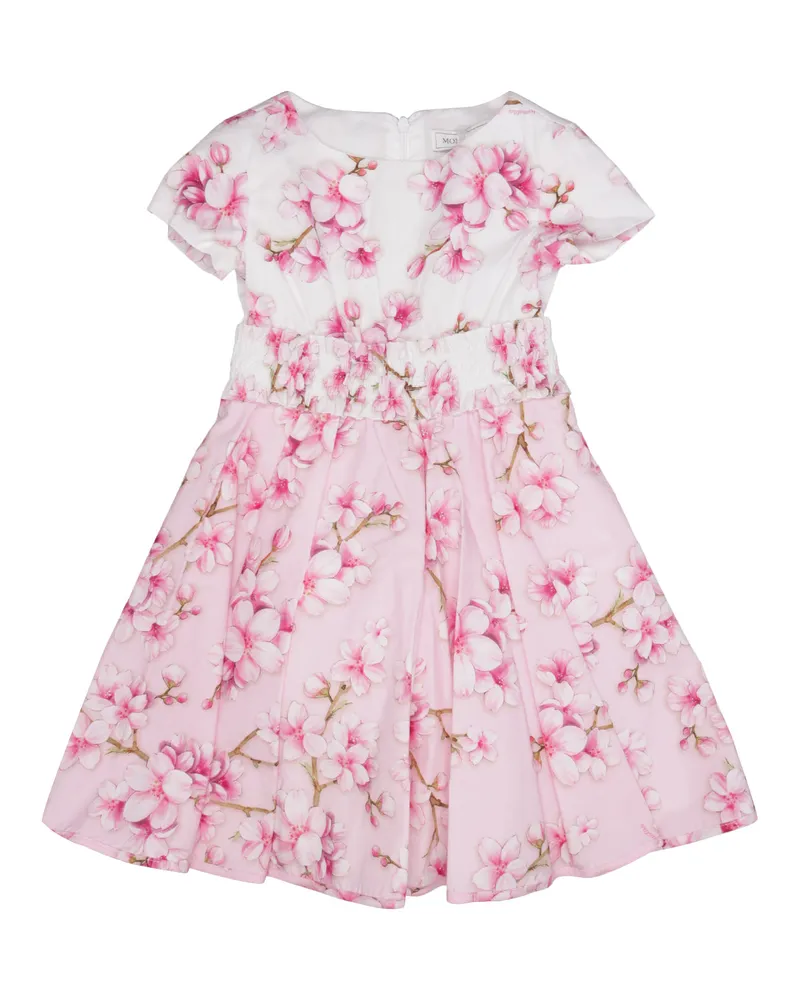 Monnalisa Kleider Bianco+rosa