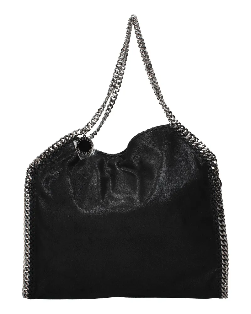 Stella McCartney Damens Falabella Umhängetasche Eco Wildleder Schwarz/Schwarz -
