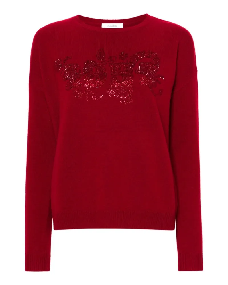 Max Mara Nias' Wolle und C bloße Pullover Red