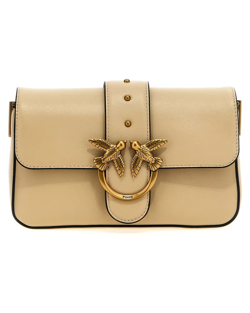 Pinko Love One Mini' Crossbody -Tasche Beige