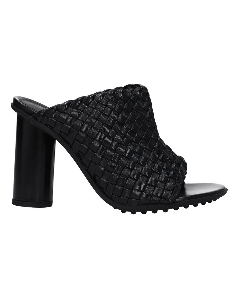Bottega Veneta Atomic Damens Sandalen aus schwarzem Leder -