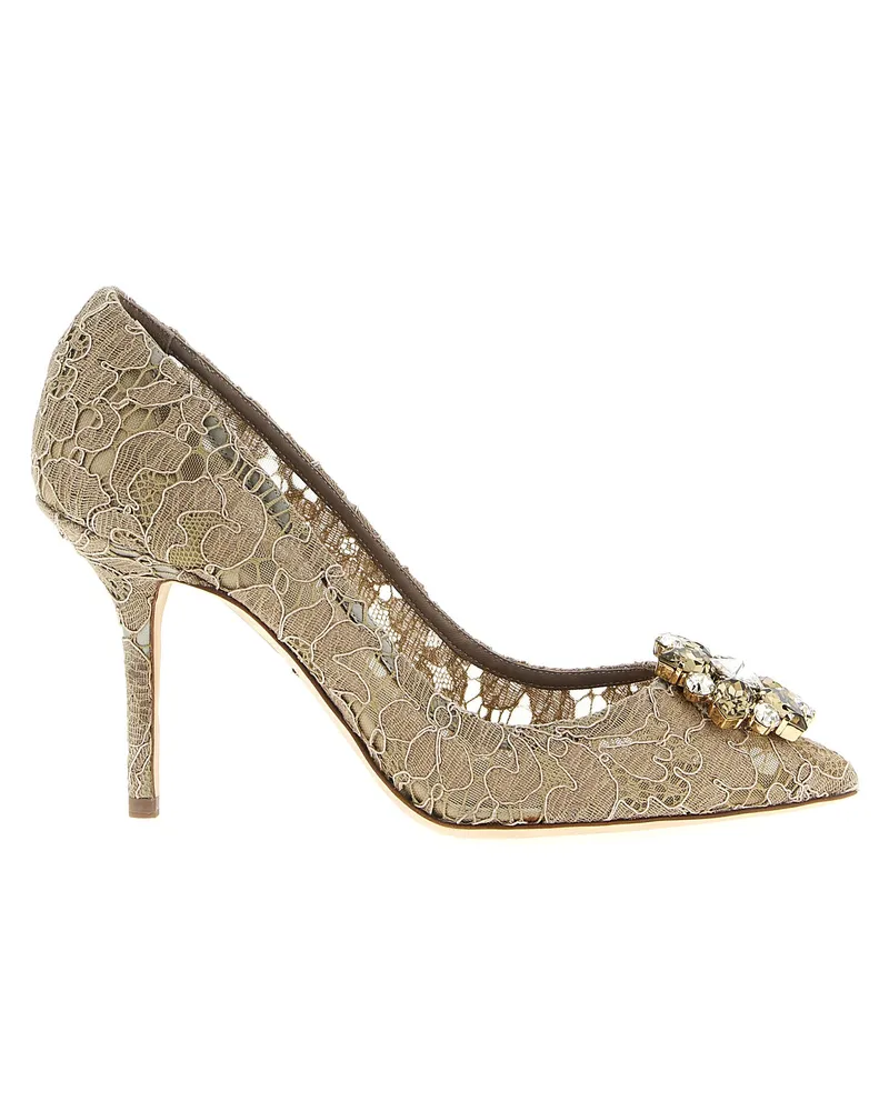 Dolce & Gabbana Bellucci Pumps Regenbogenkollektion Beige