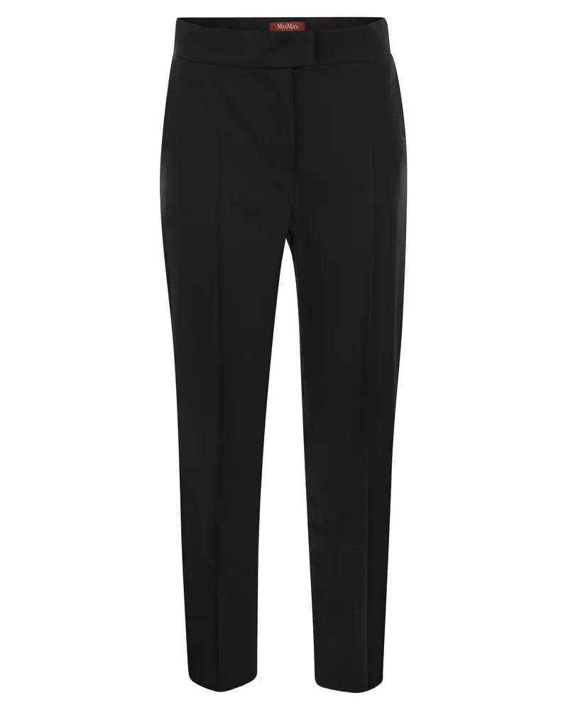Max Mara Romagna Viskose Mischhose Black
