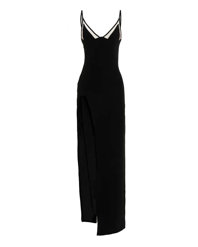 David Koma Open Bein Cami' Kleid Black