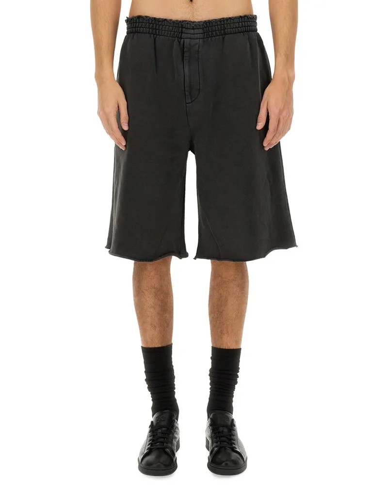 Helmut Lang Kleidungsstück gefärbt" Shorts Black