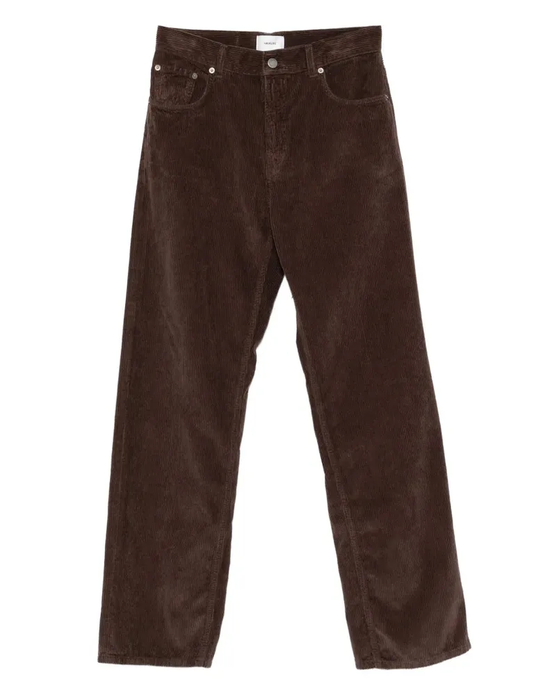 Haikure Baumwoll -Rippenhose Chocolate