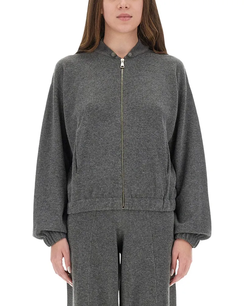 Fabiana Filippi Wolle, Seide und Kaschmir Sweatshirt Grey