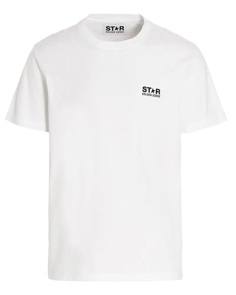 Golden Goose Golden Gans Logo T -Shirt White