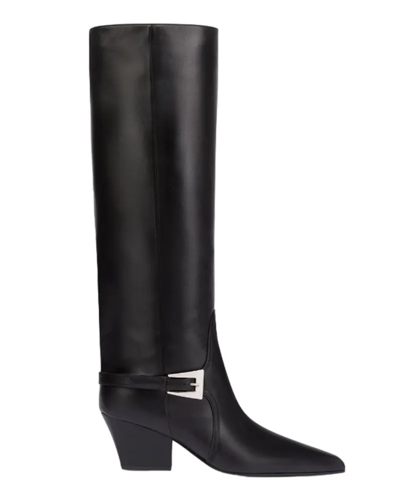 Paris Texas Jane Buckle Boot 60 Black