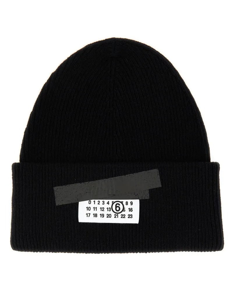 Maison Margiela Cap mit Logo Black