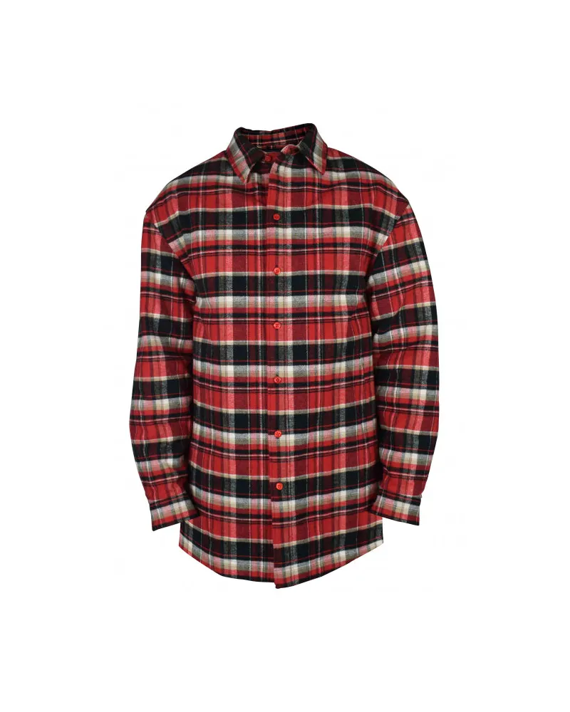 Balenciaga checkte Hemd Red