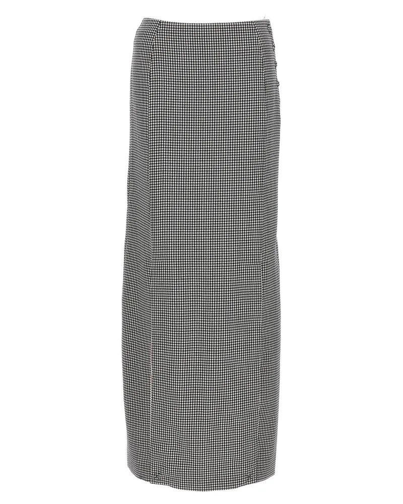 Thom Browne Pied de Poule Long Rock Weiß