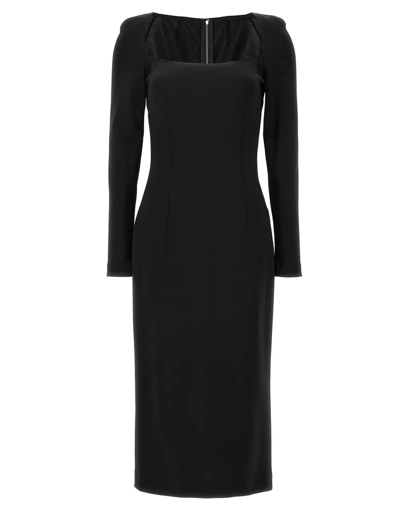 Dolce & Gabbana Milan Stitch Kleid Black