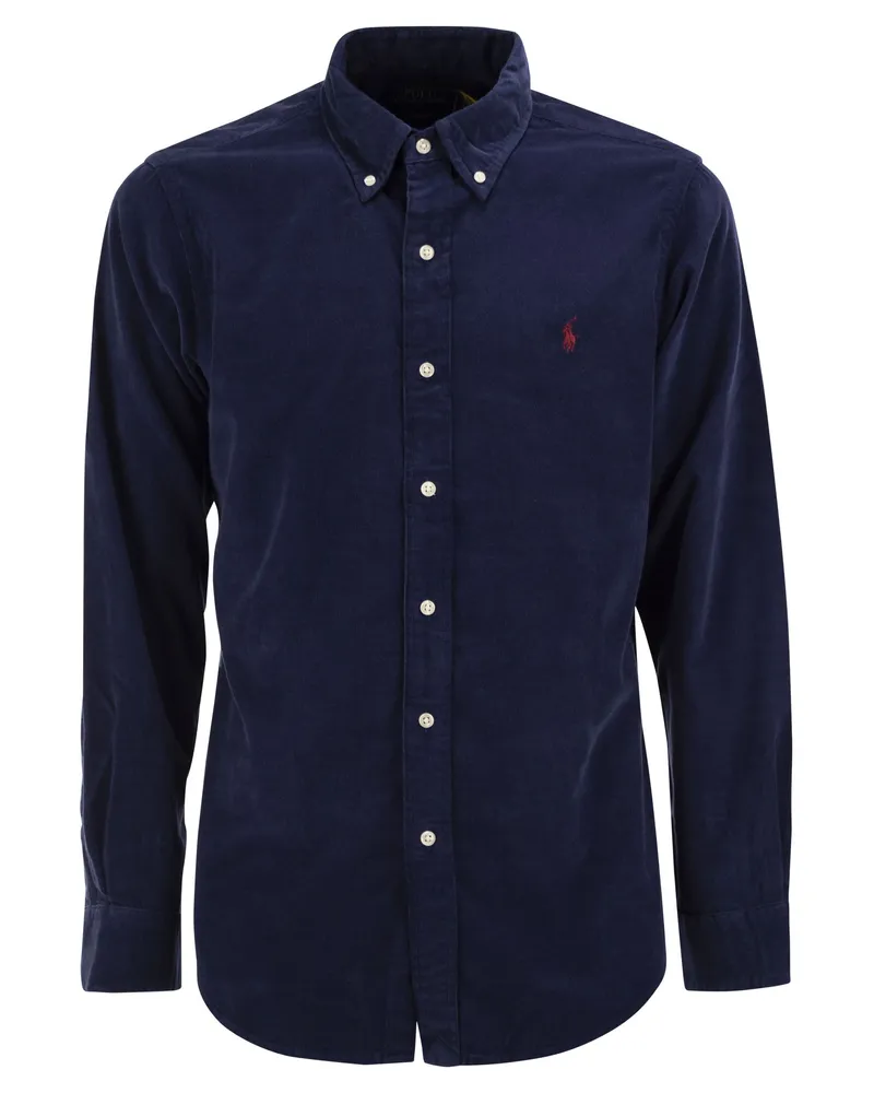 Ralph Lauren dünnes Cordhemd Navy
