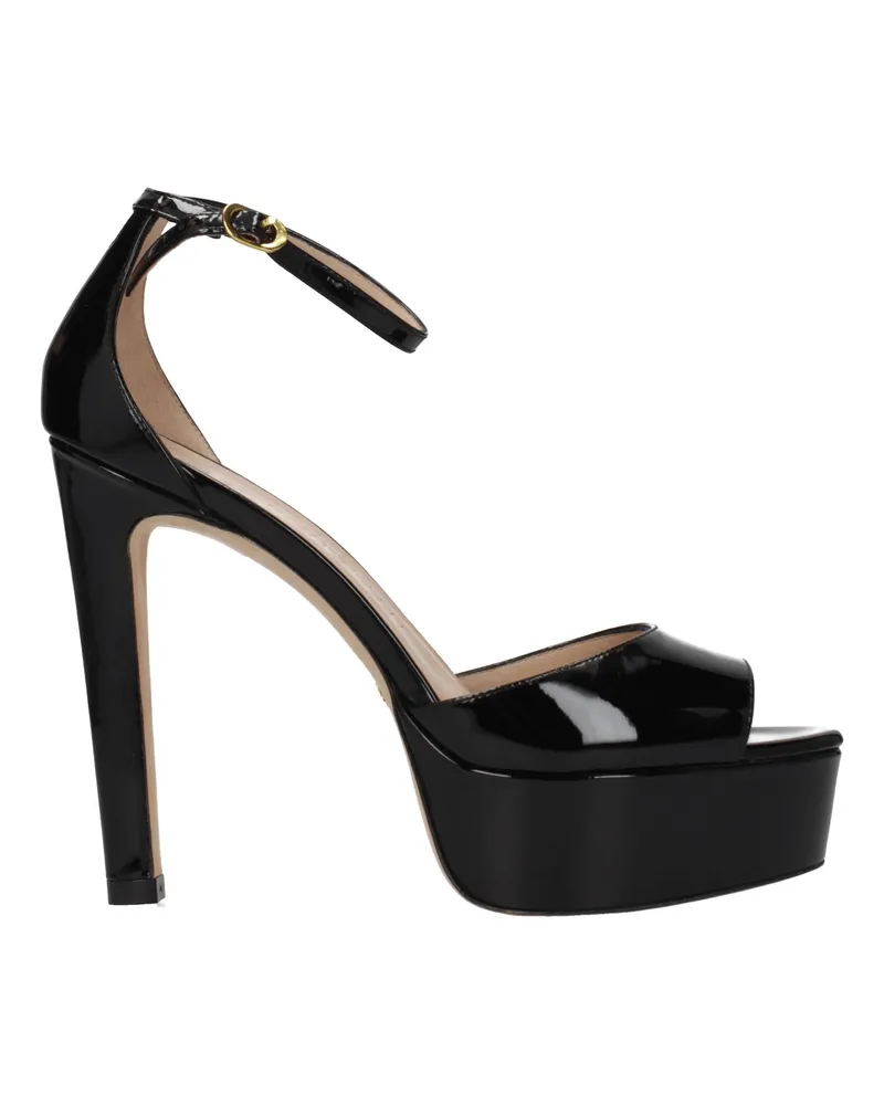 Stuart Weitzman Sandalen Disco Plattform Frau Malen schwarz -