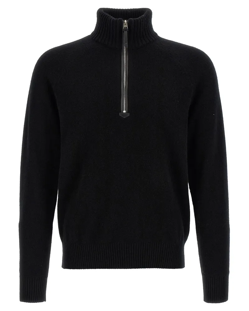Tom Ford Half Zip Pullover Black