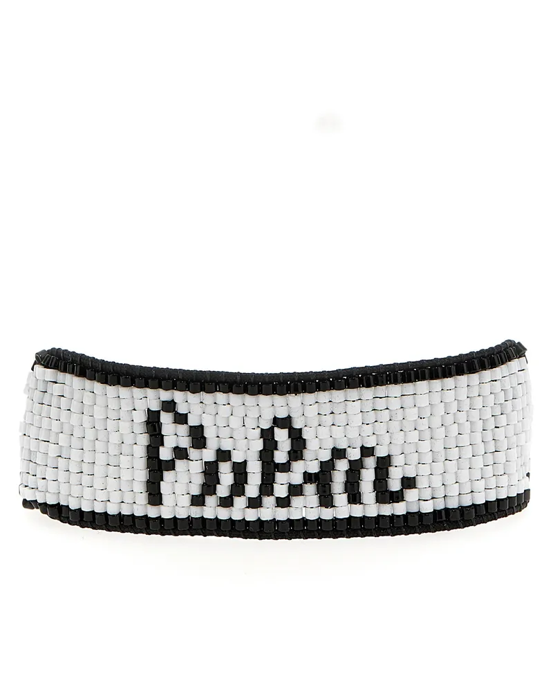 Palm Angels Palm Perlen' Armband Weiß