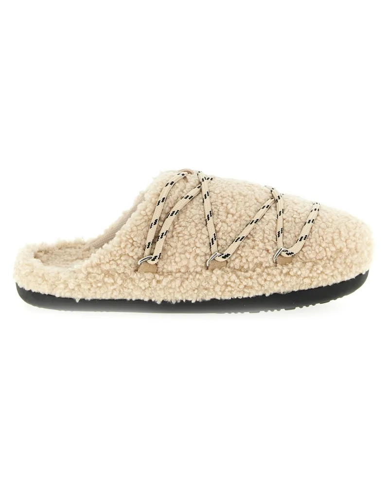Moon Boot Teddy Slipper' Mules Beige