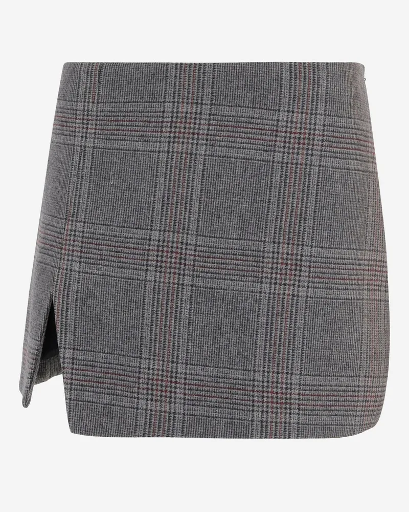 The Garment Der Rock aus Wollmischung mit Karomuster Grey