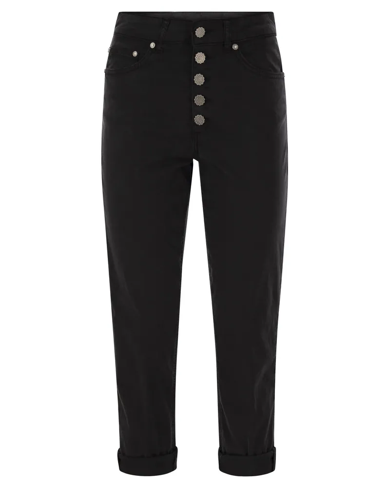 Dondup KOONS LOSSSTELLE JEANS IN LYOCELL UND DEM BUTTERBUTTONE Black