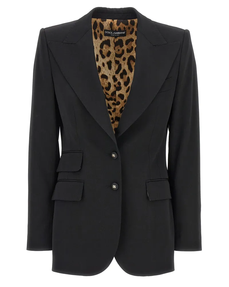 Dolce & Gabbana Single Breasted Blazer Black