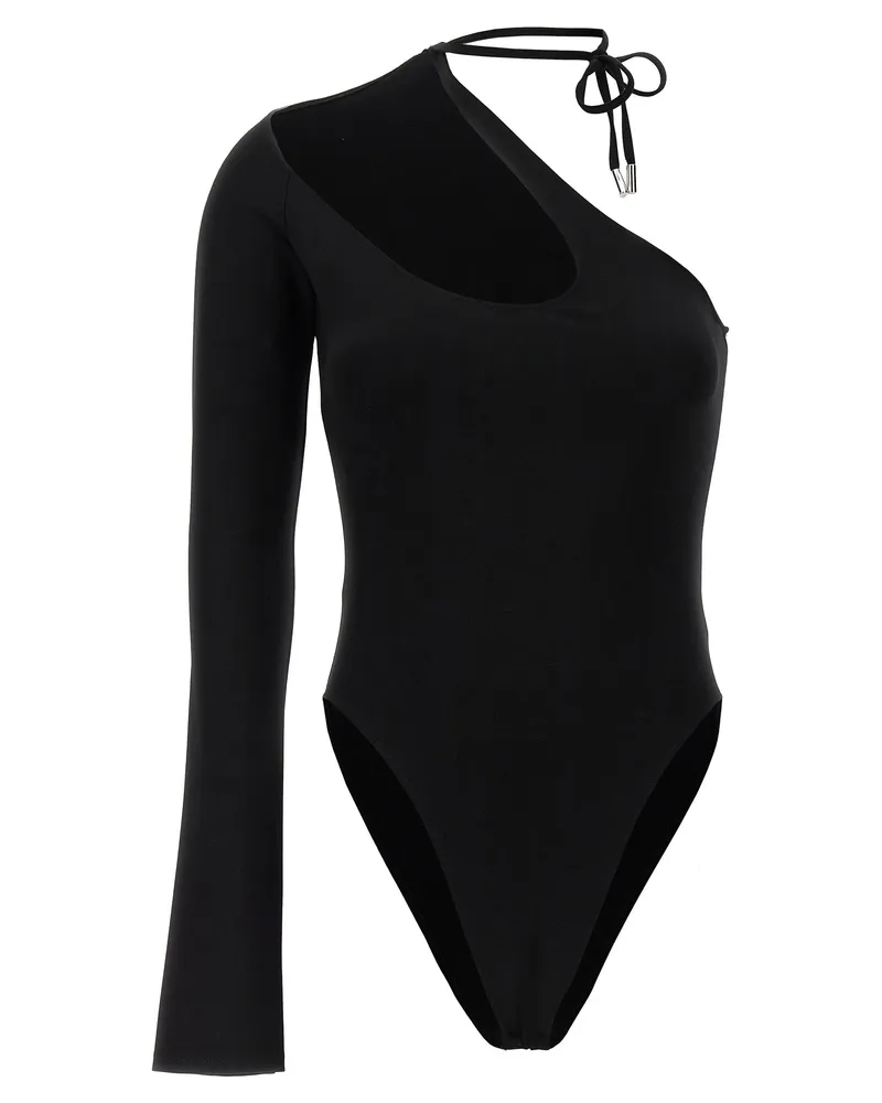 David Koma Asymmetrischer Körper Black