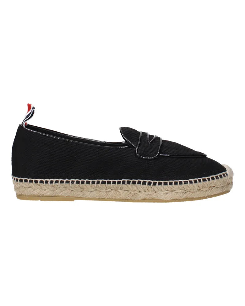 Thom Browne Penny Espadrillas Damens Stoff Schwarz -