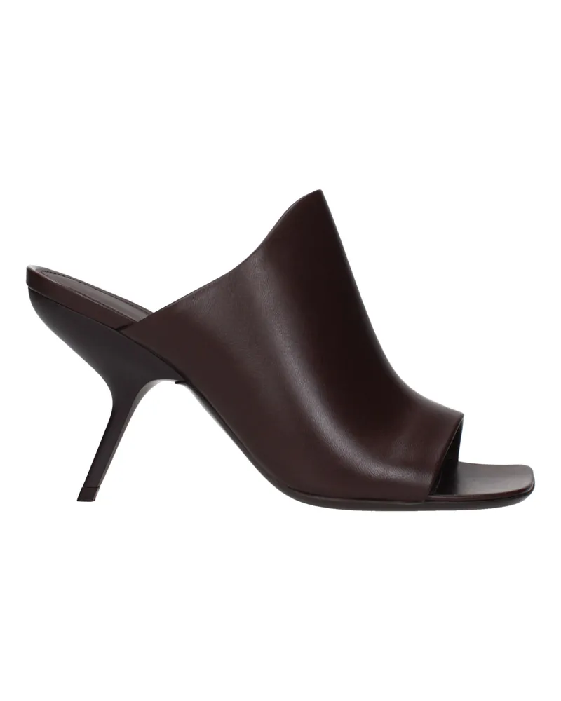 Ferragamo Ära Damens Sandalen Braun/Testa Di Moro Leder -