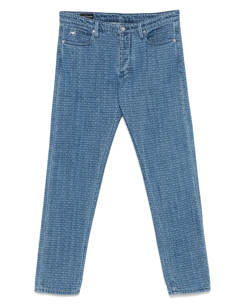 Emporio Armani Allover Logo Jeans Jeans Clear