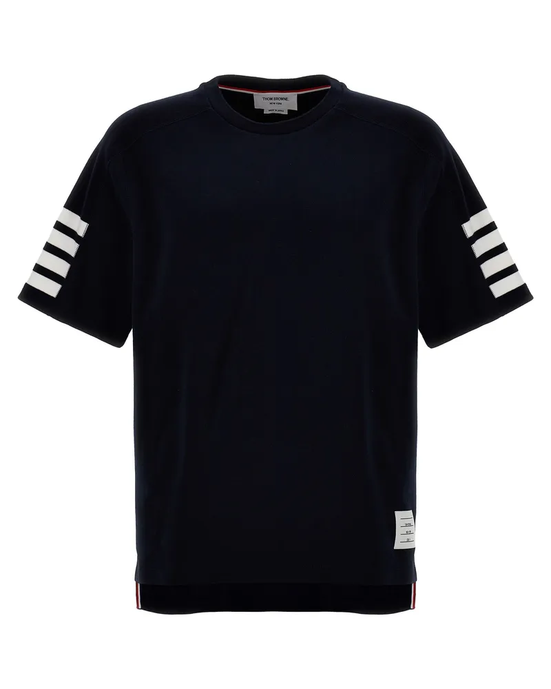 Thom Browne 4 Bar' T -Shirt Blue