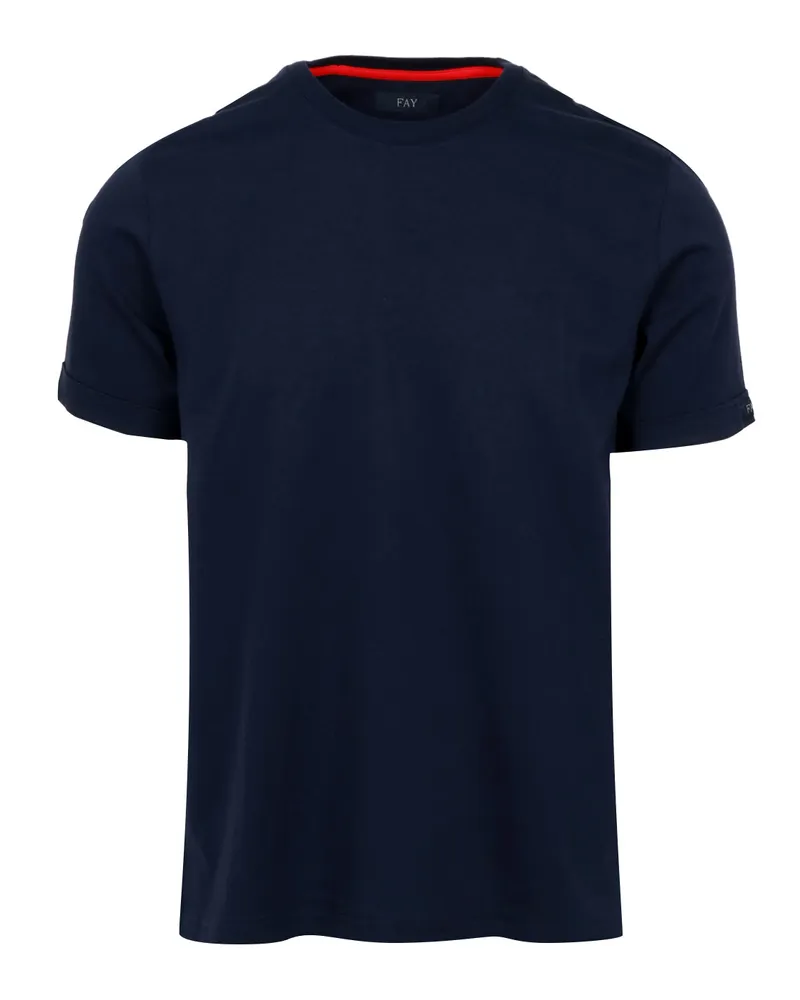 Fay T -Shirts und Polos Blau Blue