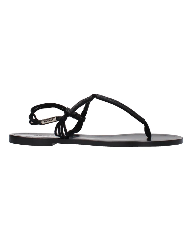 Isabel Marant Flip-Flops Frauen Leder schwarz -