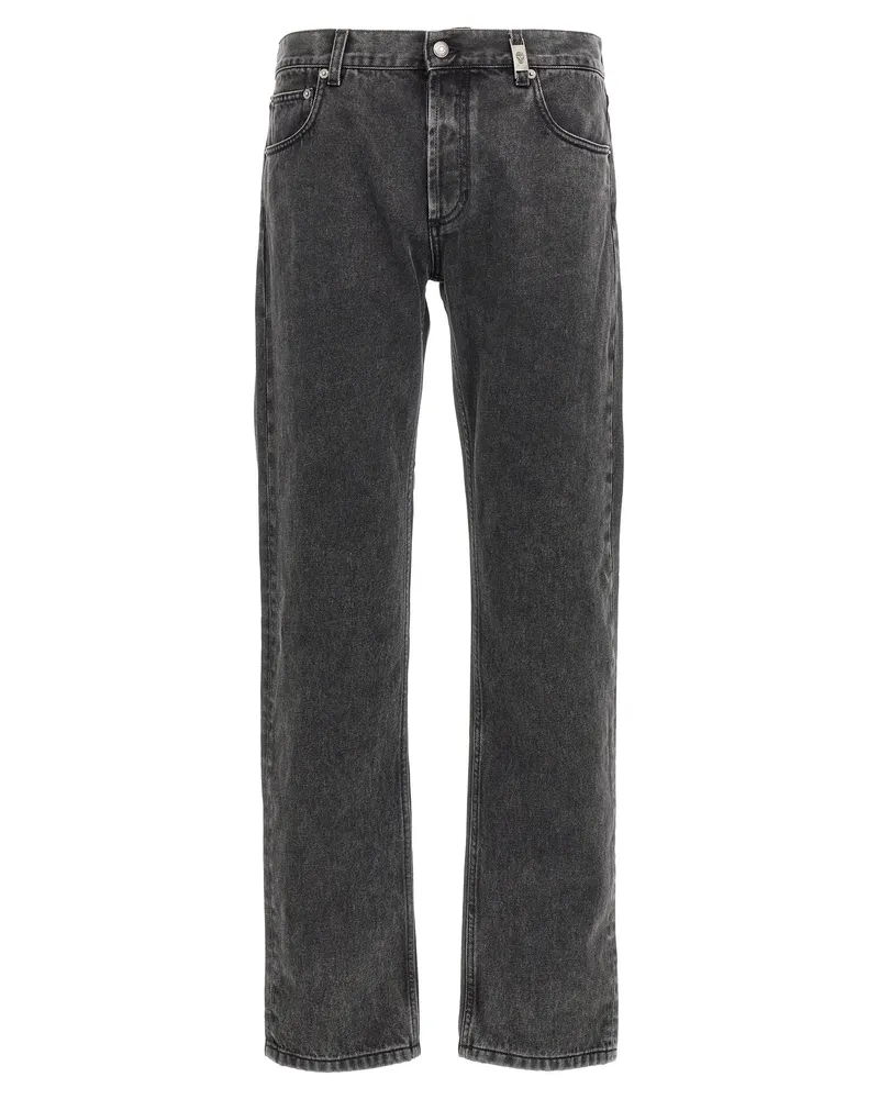 Alexander McQueen Metal Plate Jeans Black
